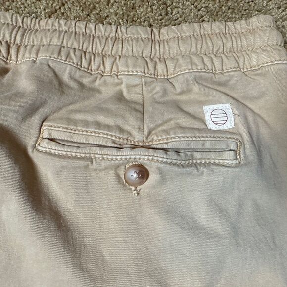 Marine Layer Jogger Pants Men XL Tan Saturday Joggers Slim Fit Twill Sustainable - Picture 7 of 11